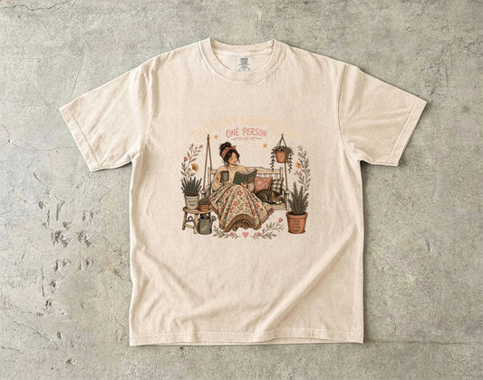 Introvert Porch Life Funny T-Shirt for Women -Comfort Colors T-shirt