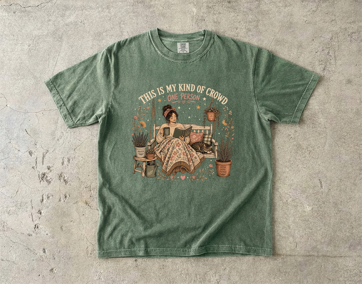 Introvert Porch Life Funny T-Shirt for Women -Comfort Colors T-shirt