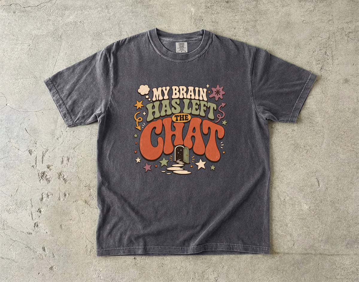 Funny ADHD Brain T-Shirt for Women -Comfort Colors T-shirt