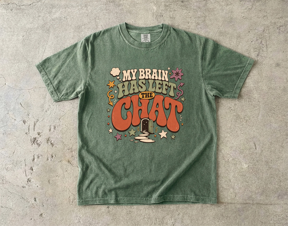 Funny ADHD Brain T-Shirt for Women -Comfort Colors T-shirt