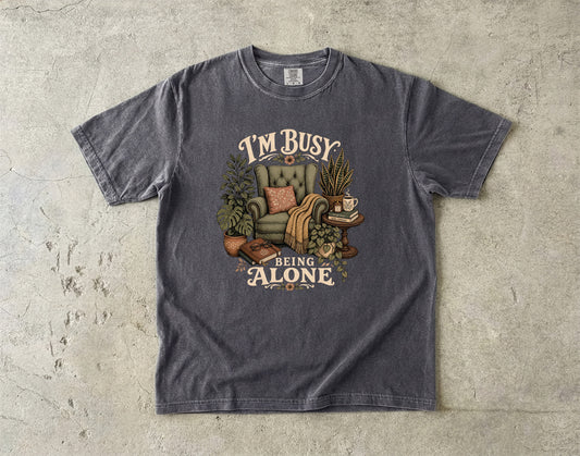 Funny Introvert Alone Time T-Shirt for Women-Comfort Colors T-shirt