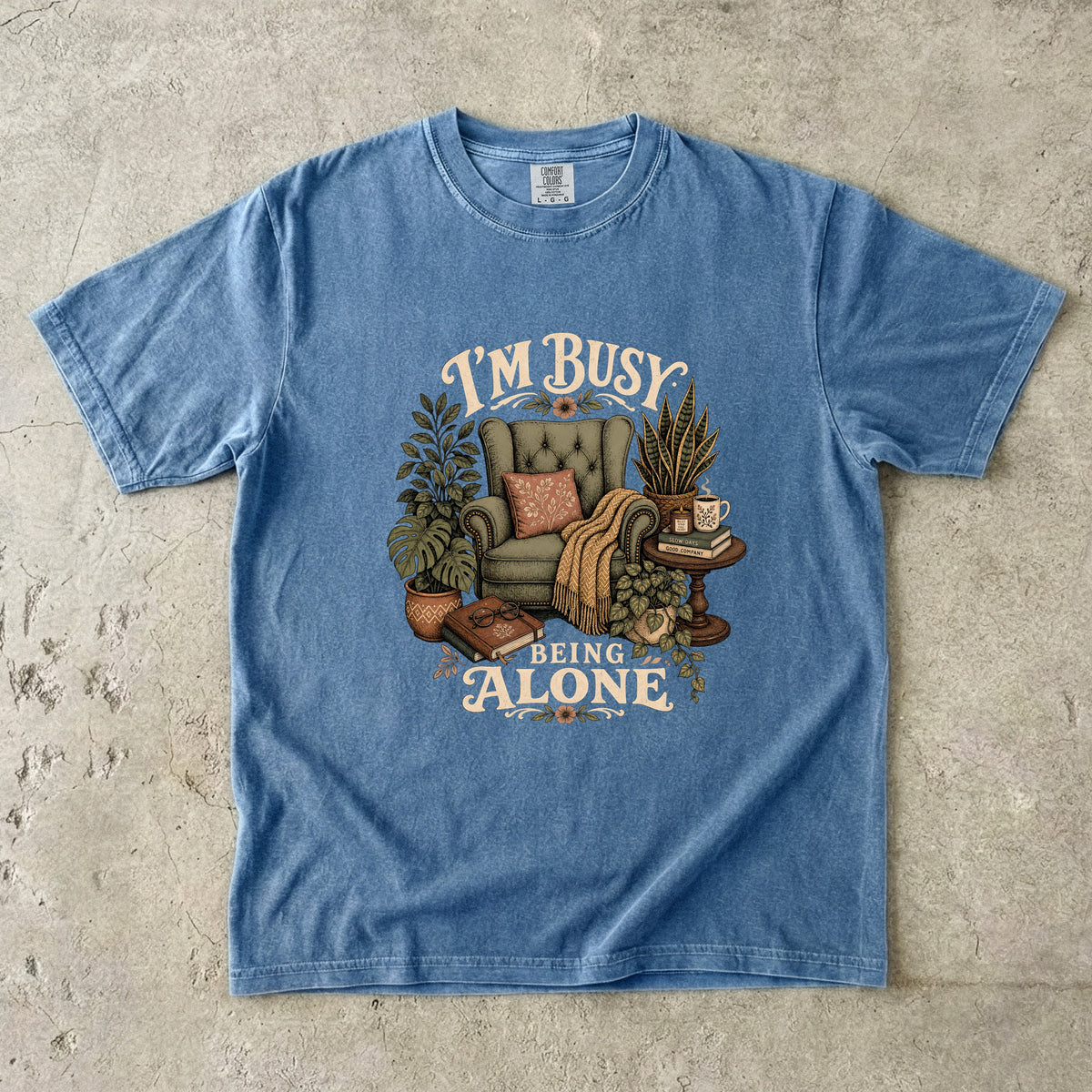 Funny Introvert Alone Time T-Shirt for Women-Comfort Colors T-shirt