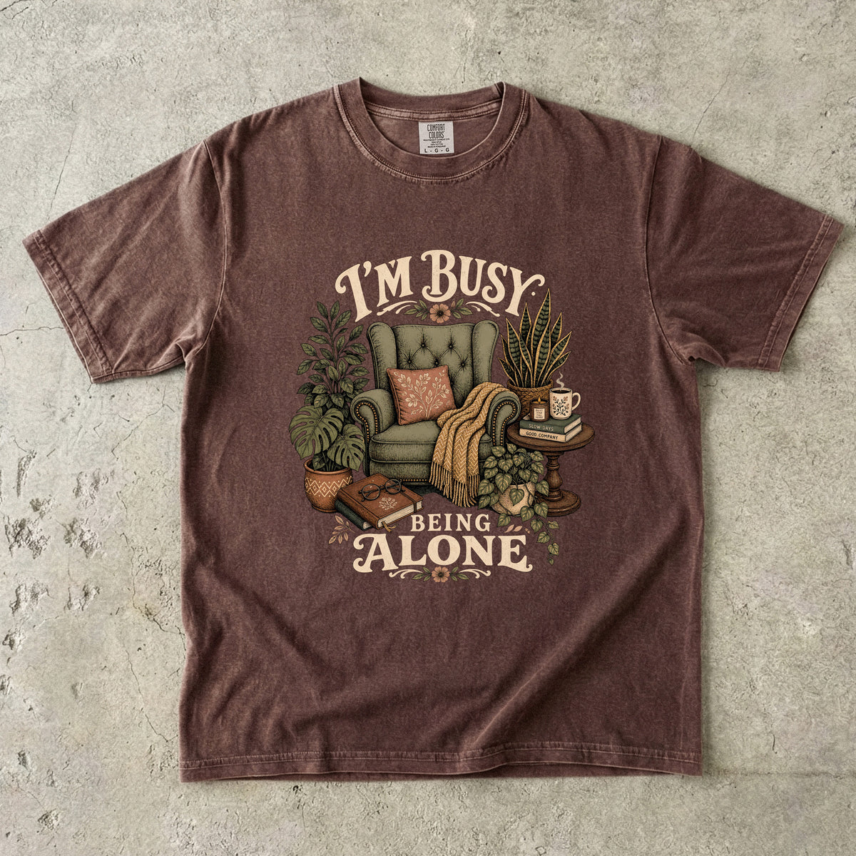 Funny Introvert Alone Time T-Shirt for Women-Comfort Colors T-shirt