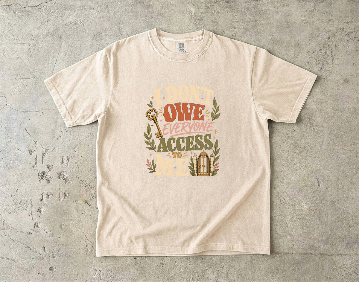 Funny Introvert Boundary T-Shirt for Women -Comfort Colors T-shirt