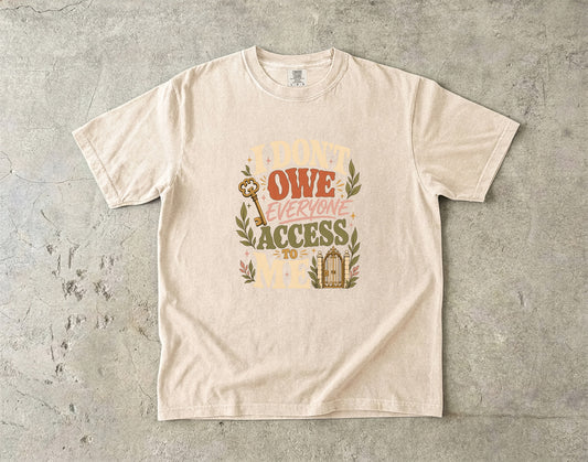 Funny Introvert Boundary T-Shirt for Women -Comfort Colors T-shirt