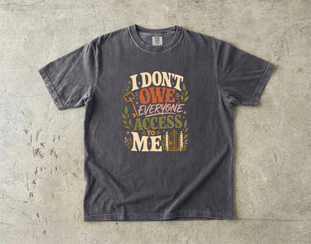 Funny Introvert Boundary T-Shirt for Women -Comfort Colors T-shirt