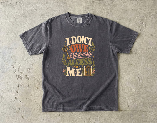 Funny Introvert Boundary T-Shirt for Women -Comfort Colors T-shirt