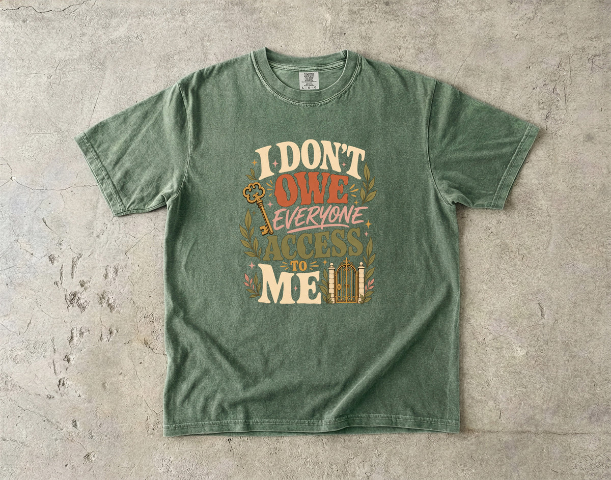 Funny Introvert Boundary T-Shirt for Women -Comfort Colors T-shirt
