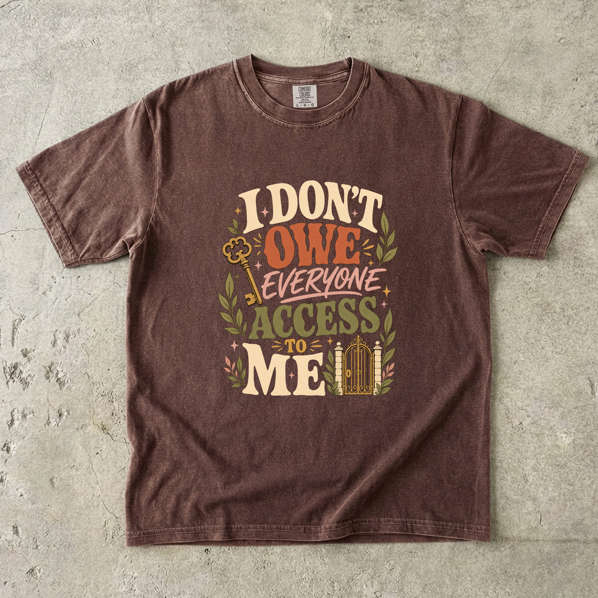Funny Introvert Boundary T-Shirt for Women -Comfort Colors T-shirt