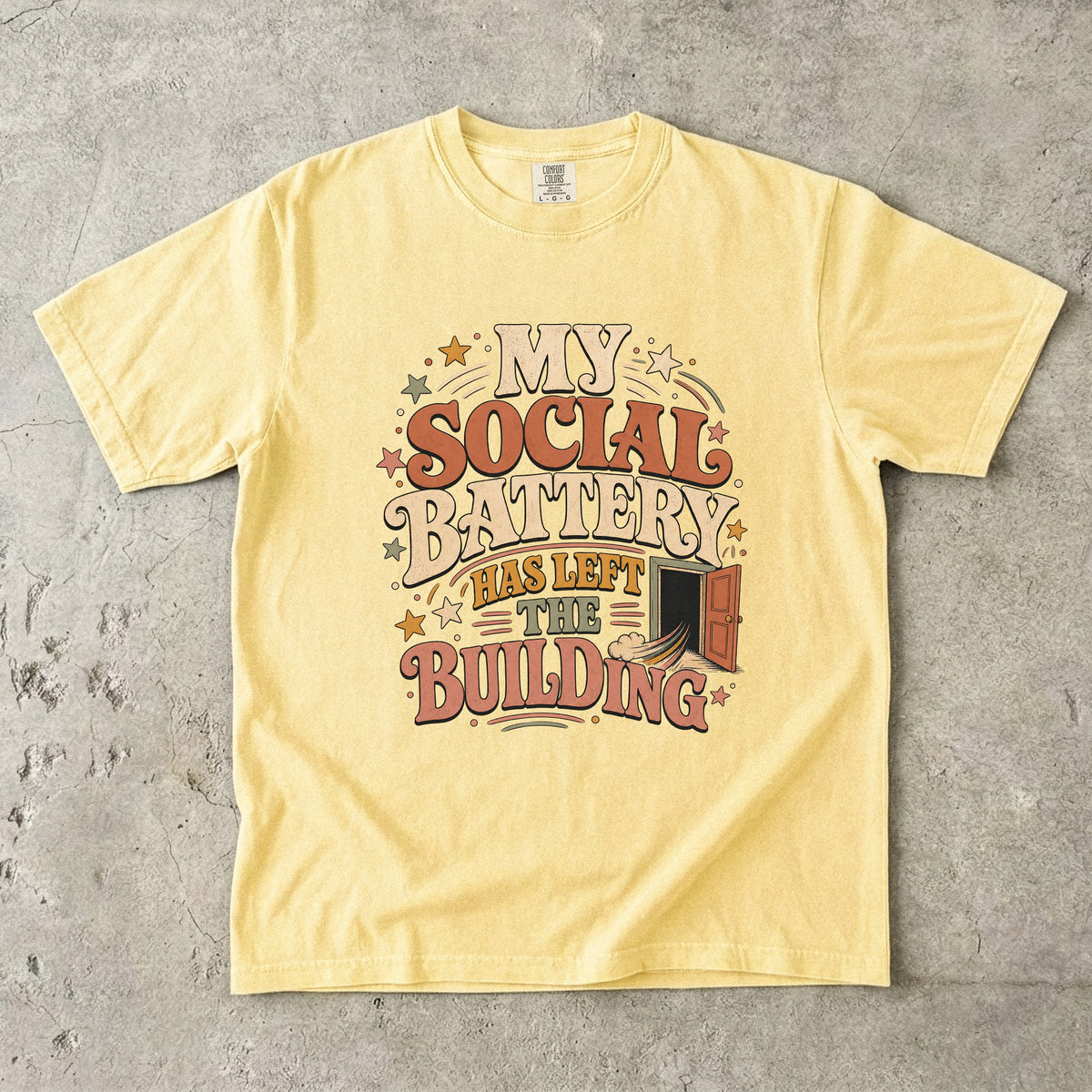 My Social Battery Has Left the Building Shirt | Funny Introvert Gift