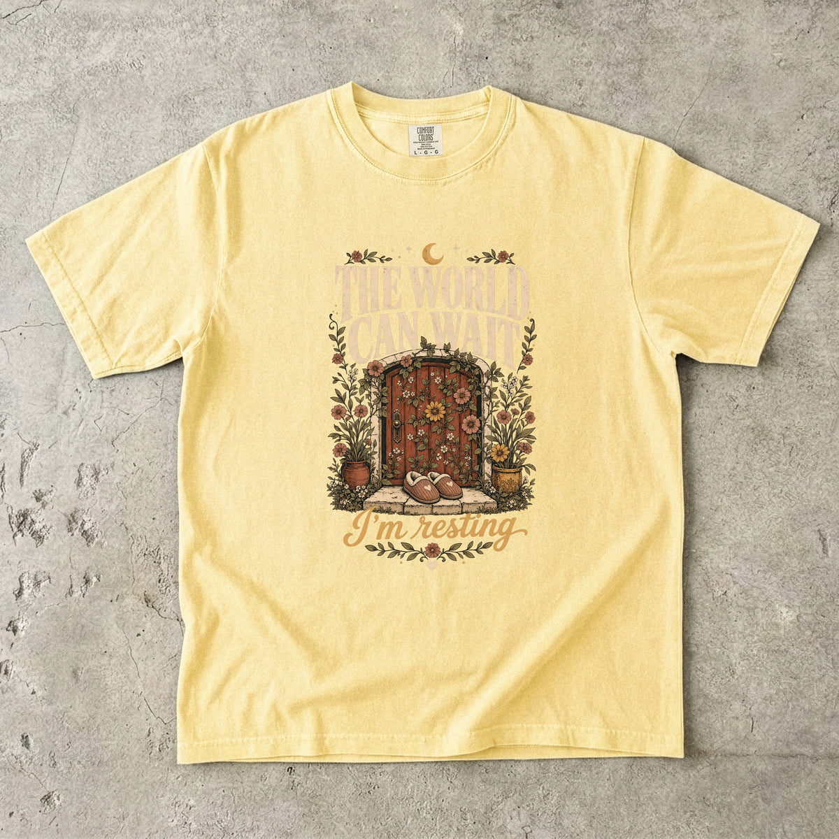 The World Can Wait Shirt | Rest and Recharge Gift