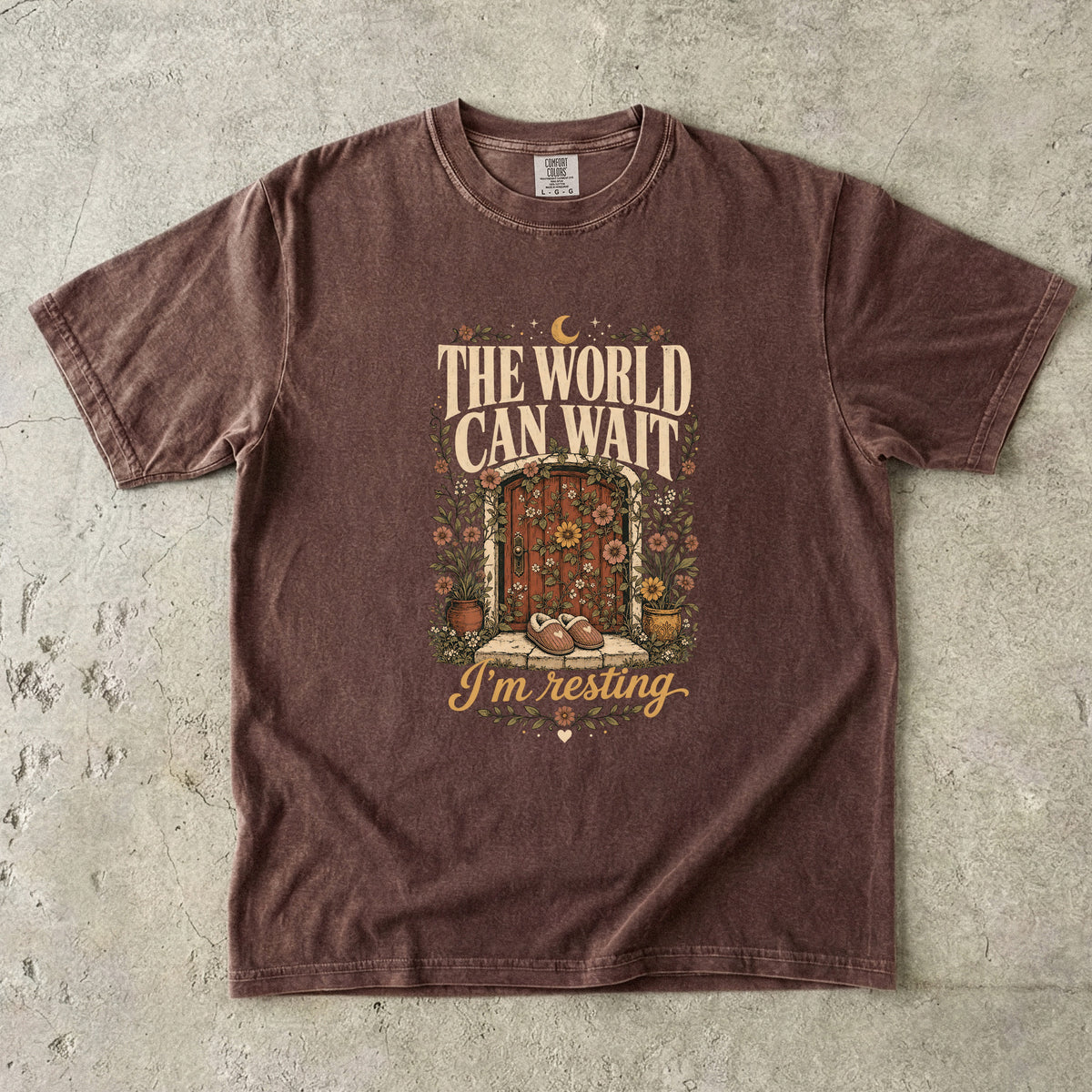 The World Can Wait Shirt | Rest and Recharge Gift