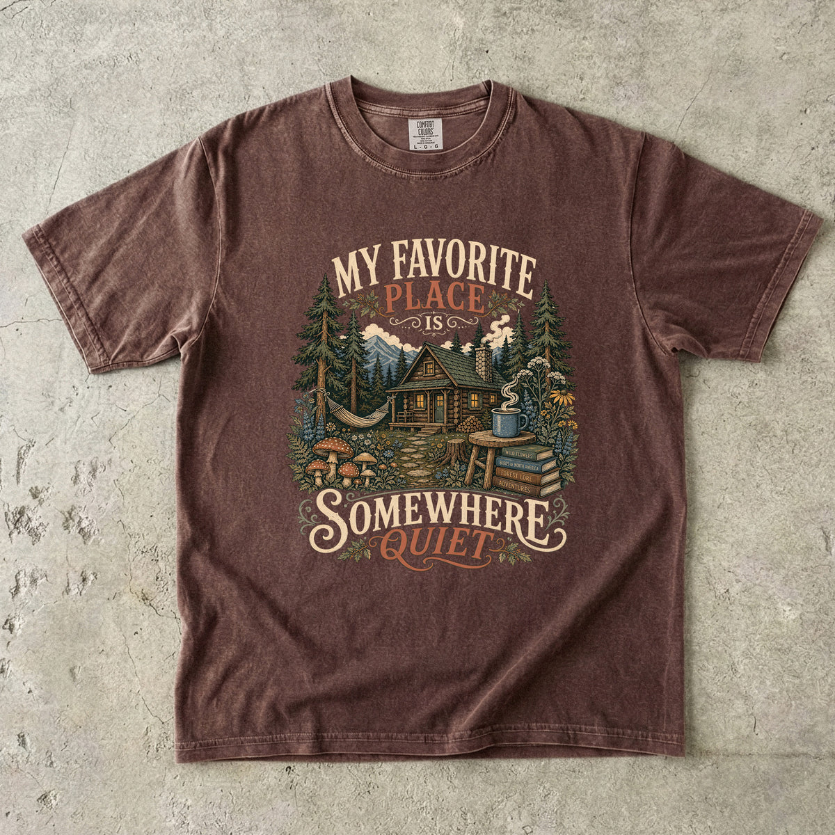 My Favorite Place Is Somewhere Quiet Shirt | Cozy Introvert Tee