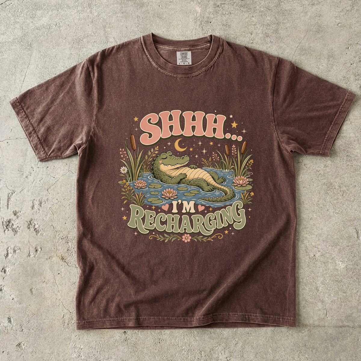 Shhh I'm Recharging Shirt | Introvert Gift for Women