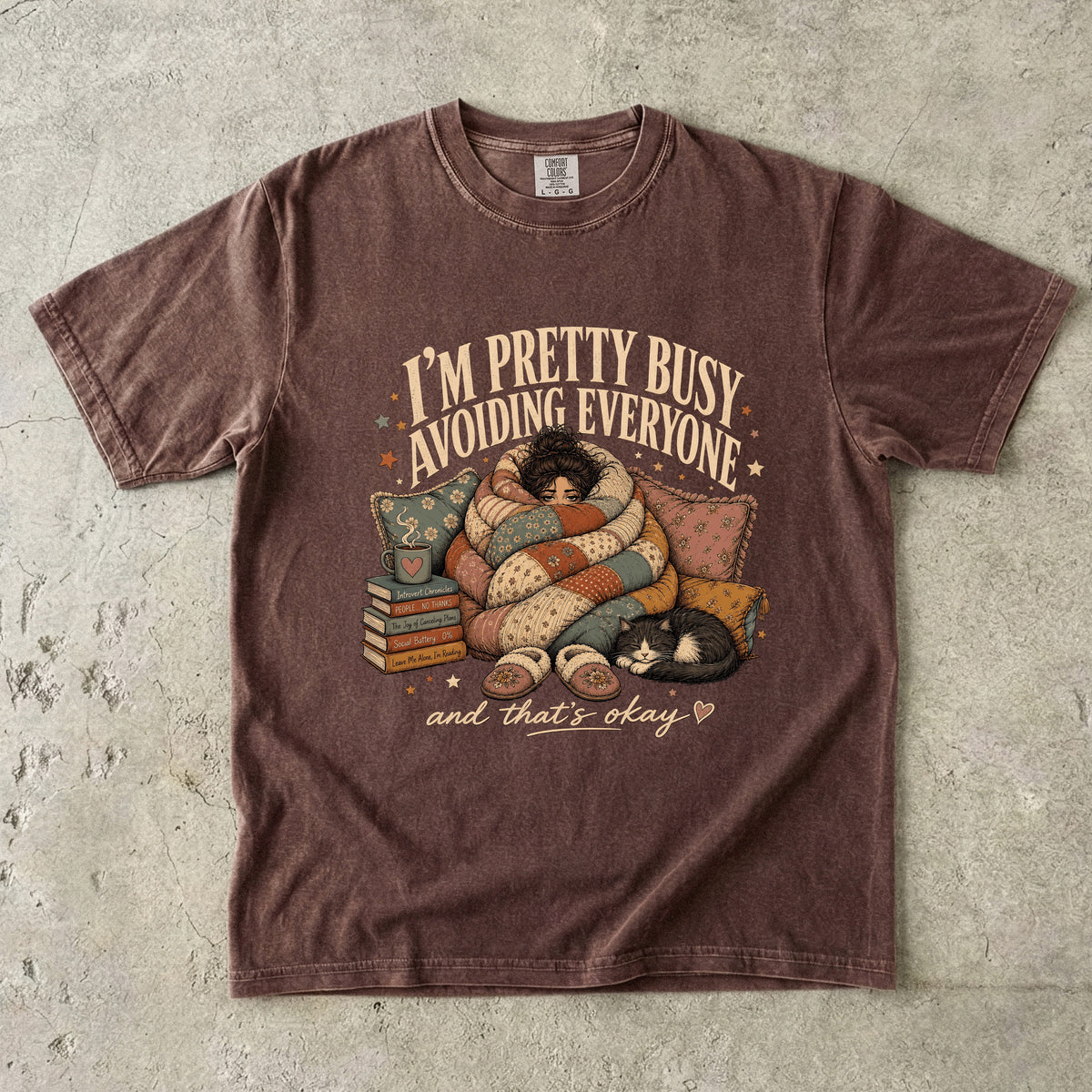 Pretty Busy Avoiding Everyone Shirt | Introvert Humor Tee