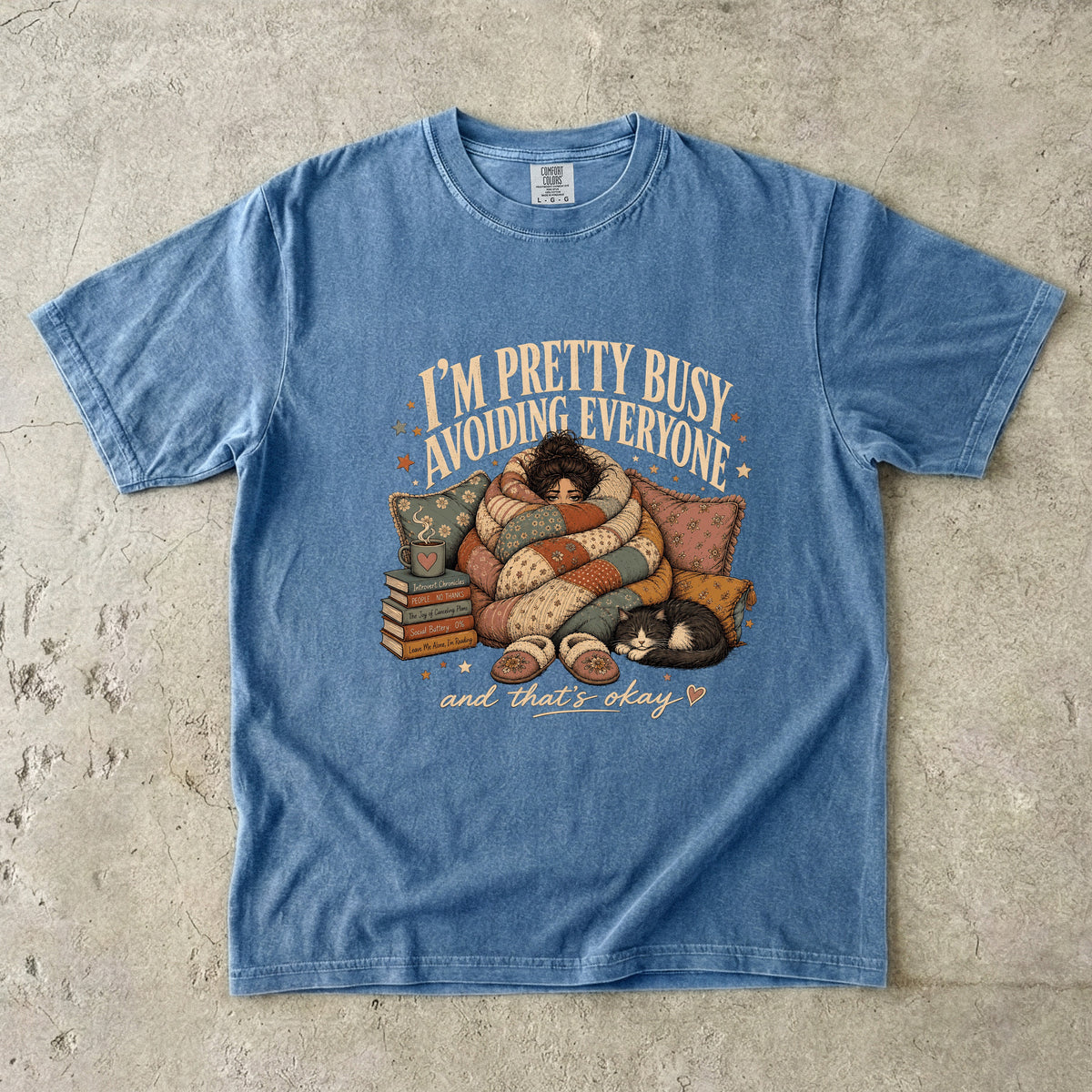 Pretty Busy Avoiding Everyone Shirt | Introvert Humor Tee