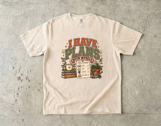I Have Plans With Myself Shirt | Funny Introvert Graphic Tee