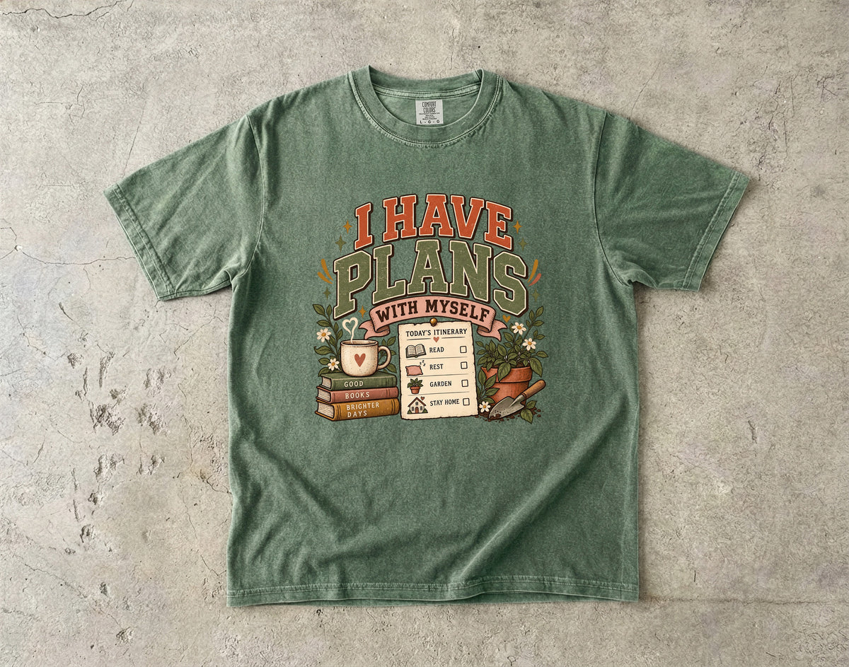 I Have Plans With Myself Shirt | Funny Introvert Graphic Tee