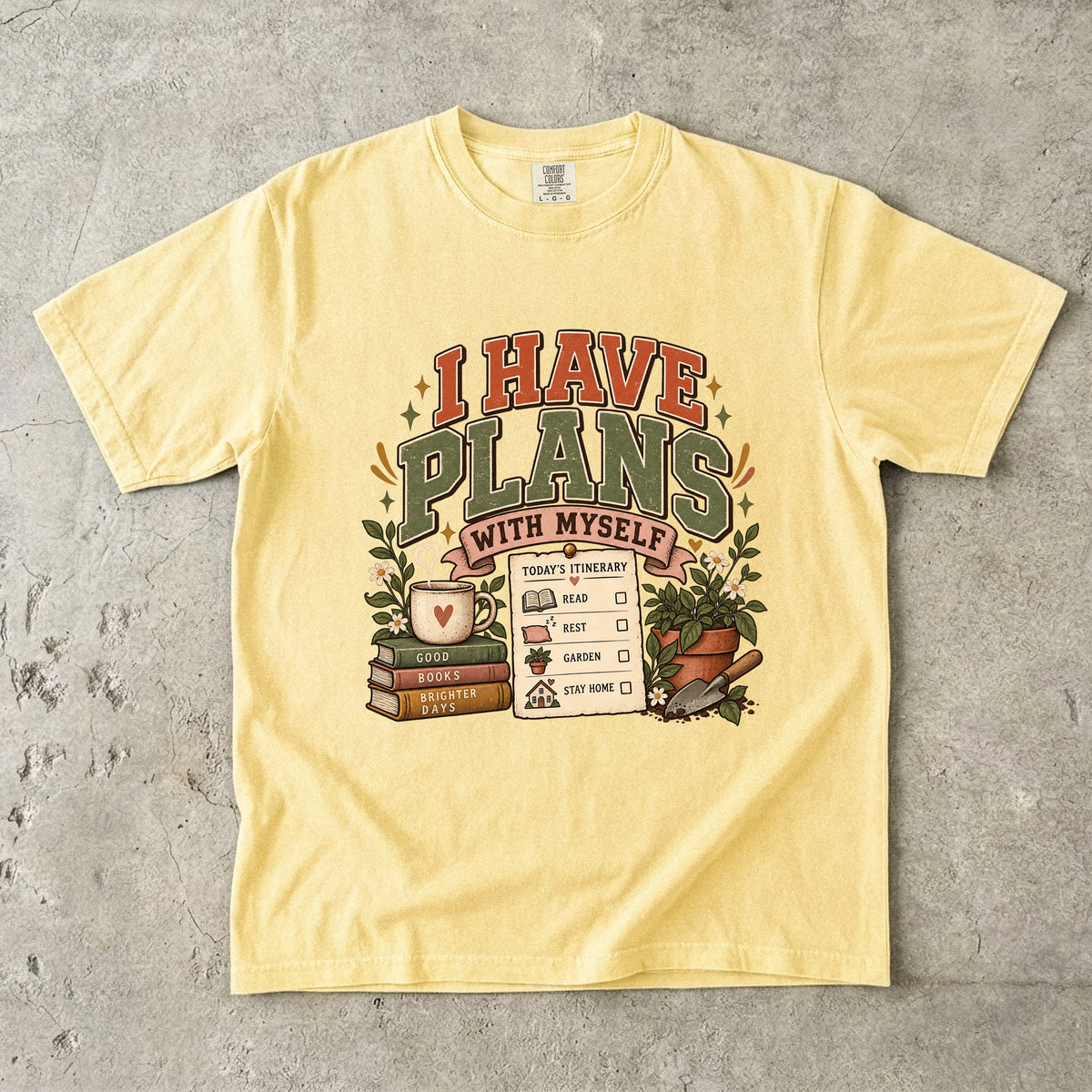 I Have Plans With Myself Shirt | Funny Introvert Graphic Tee
