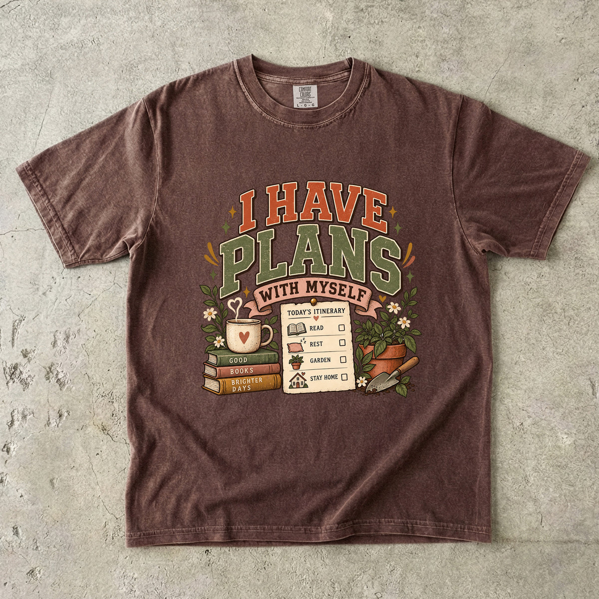 I Have Plans With Myself Shirt | Funny Introvert Graphic Tee