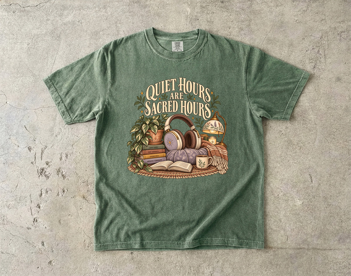 Quiet Hours Are Sacred Hours Shirt | Cozy Introvert Gift