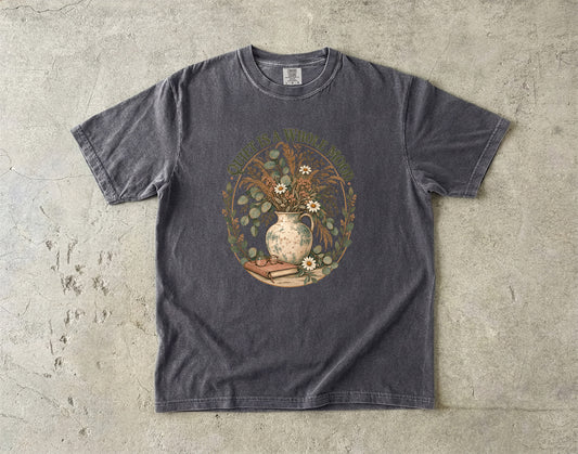Quiet Is a Whole Mood Shirt | Introvert Botanical Graphic Tee