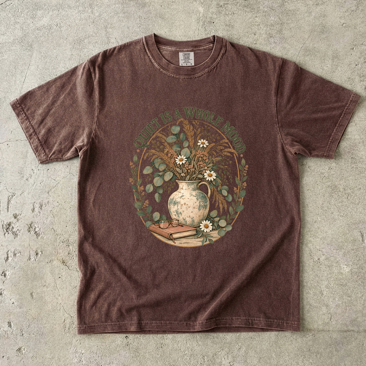 Quiet Is a Whole Mood Shirt | Introvert Botanical Graphic Tee