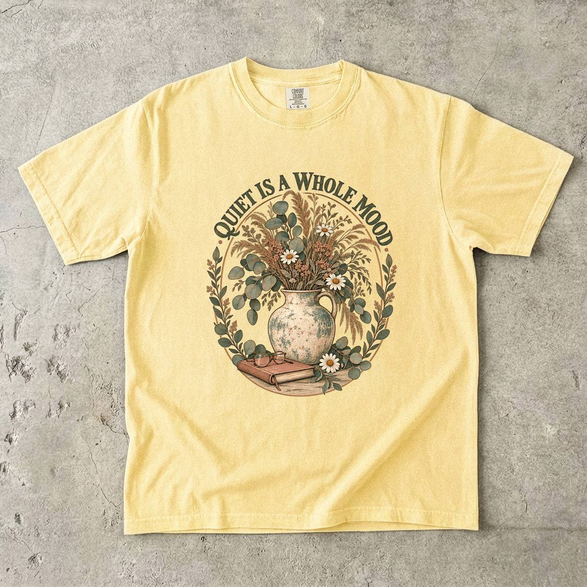 Quiet Is a Whole Mood Shirt | Introvert Botanical Graphic Tee