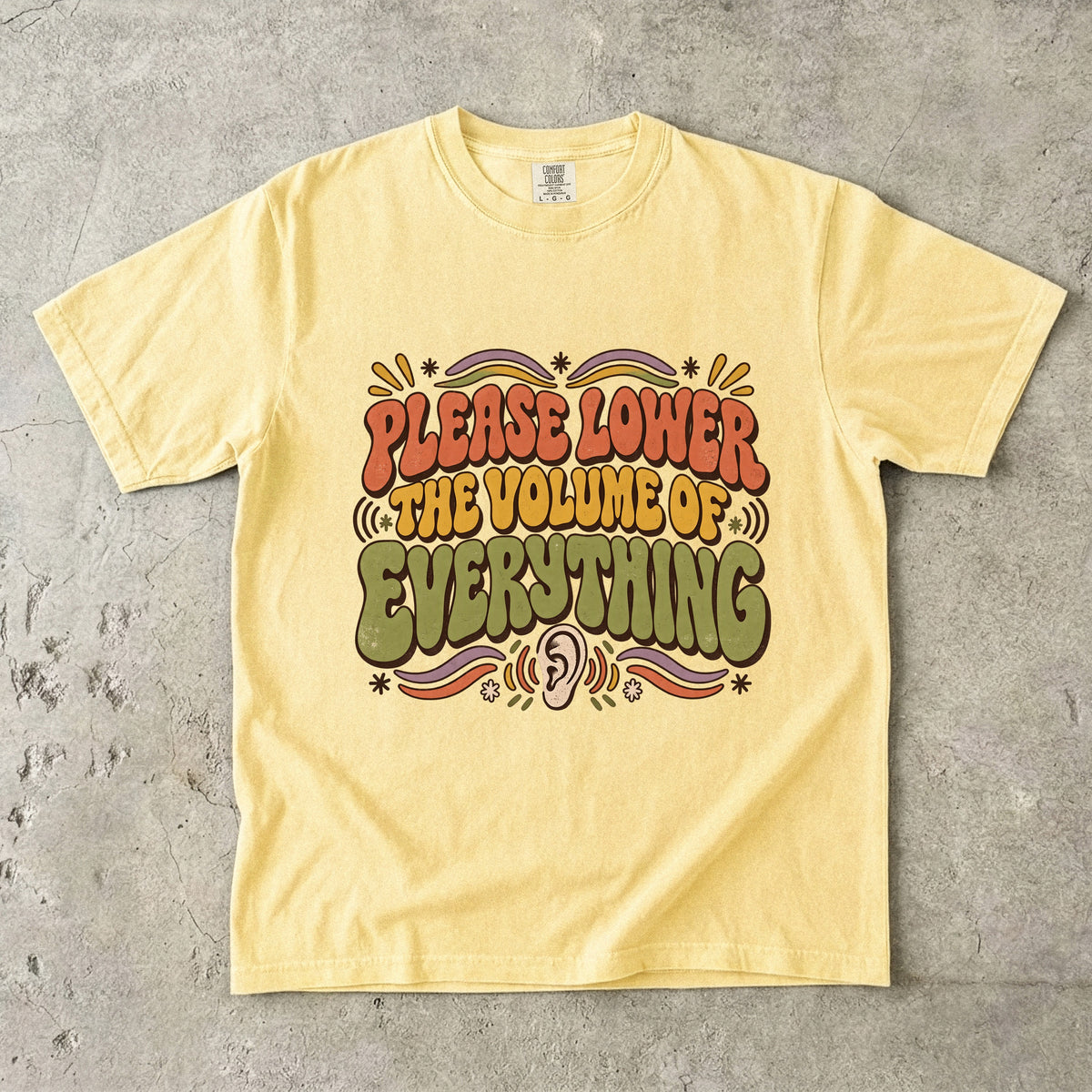 Please Lower the Volume of Everything Shirt | Funny Overstimulated Tee