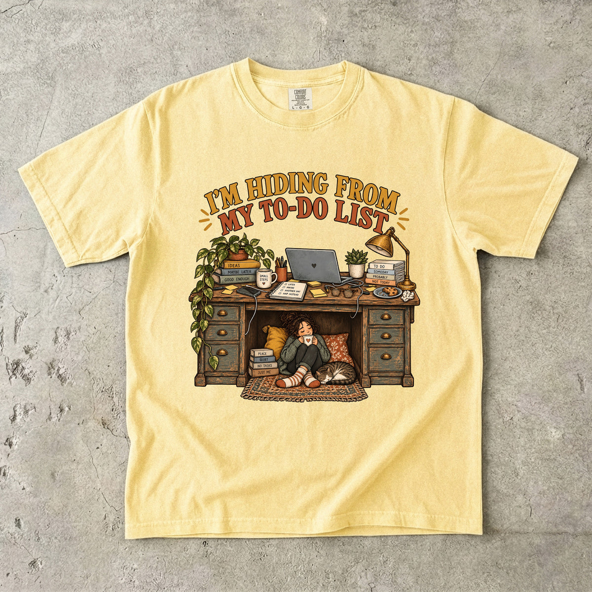 I’m Hiding From My To-Do List Shirt | Funny Overwhelmed Tee