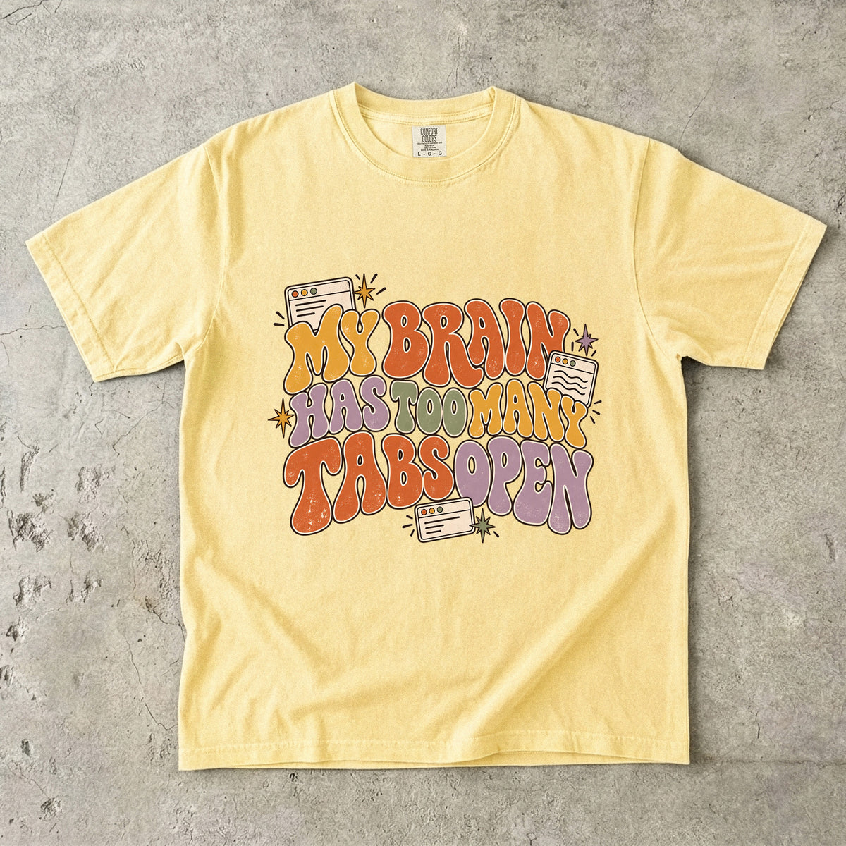 My Brain Has Too Many Tabs Open Shirt – Funny ADHD Tee