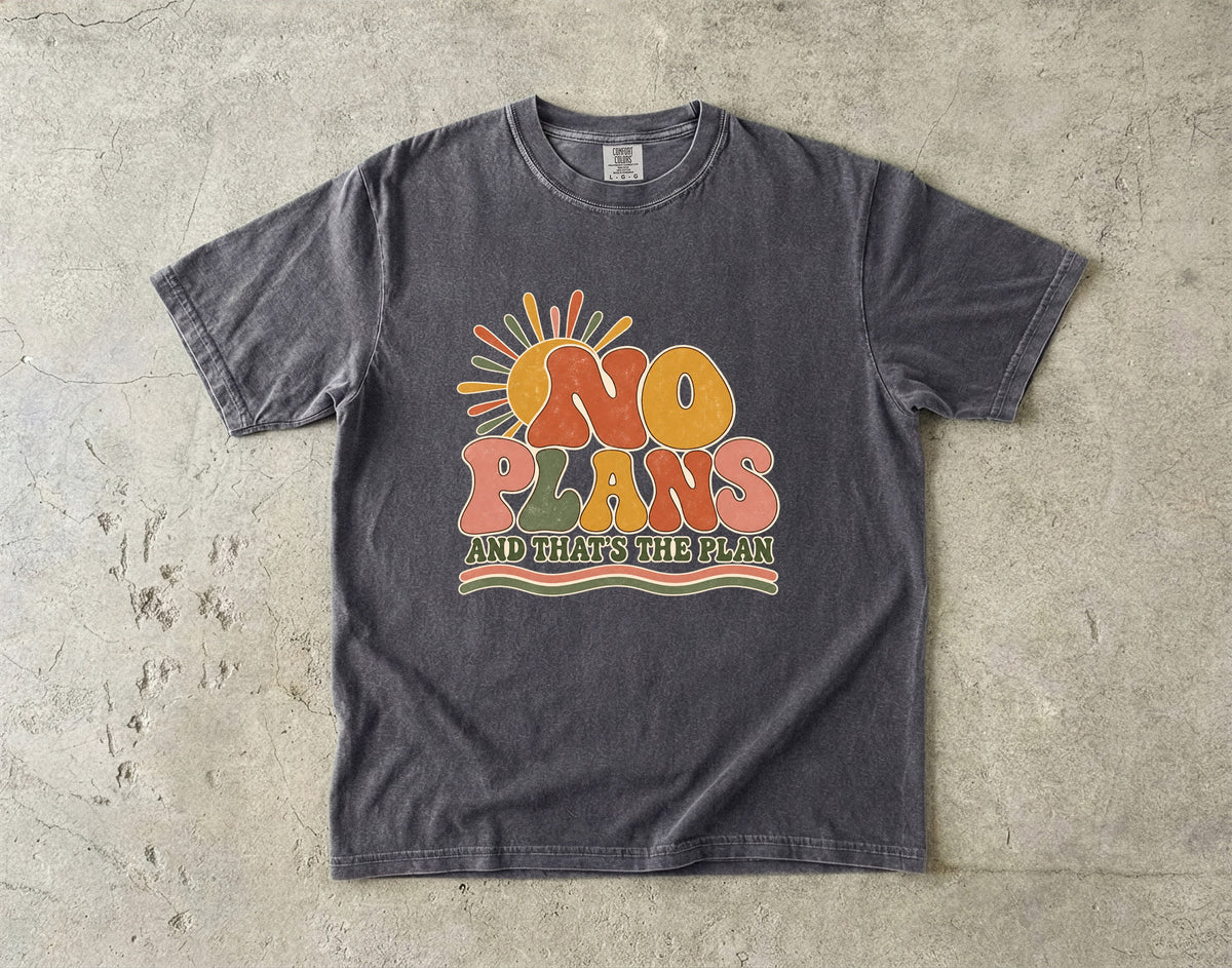 No Plans and That's the Plan Shirt – Funny Introvert Tee