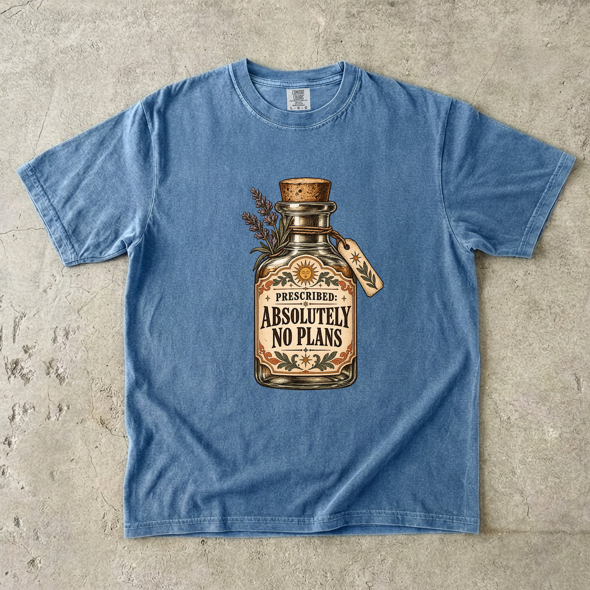 Prescribed: Absolutely No Plans Shirt – Funny Self-Care Tee