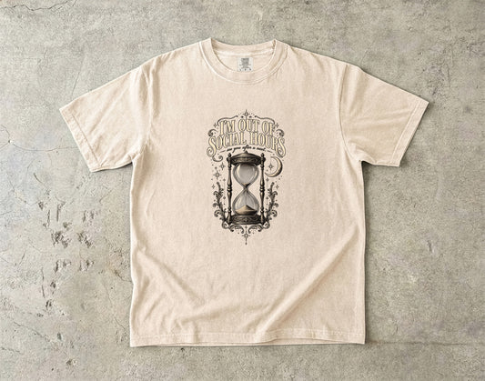 I'm Out of Social Hours Shirt – Introvert Recharge Tee