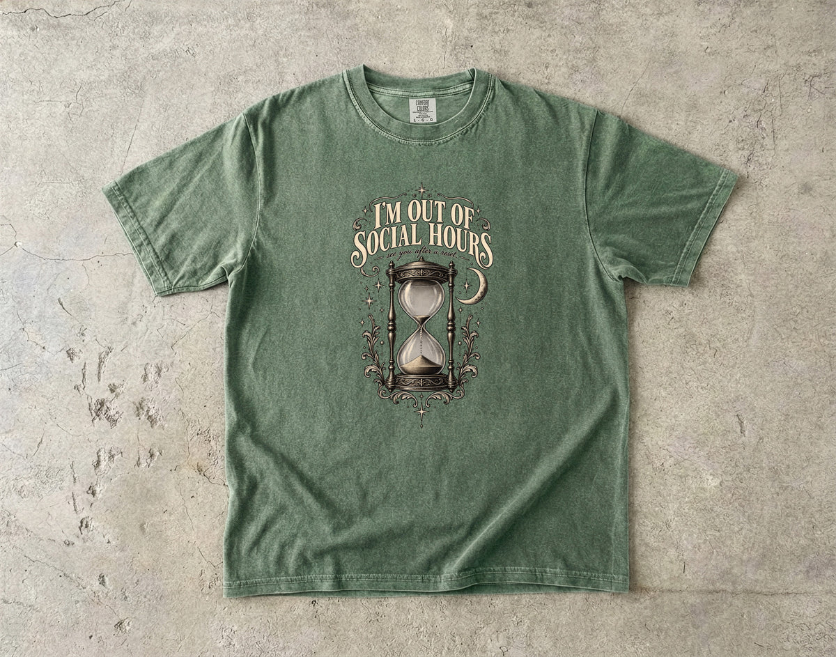 I'm Out of Social Hours Shirt – Introvert Recharge Tee