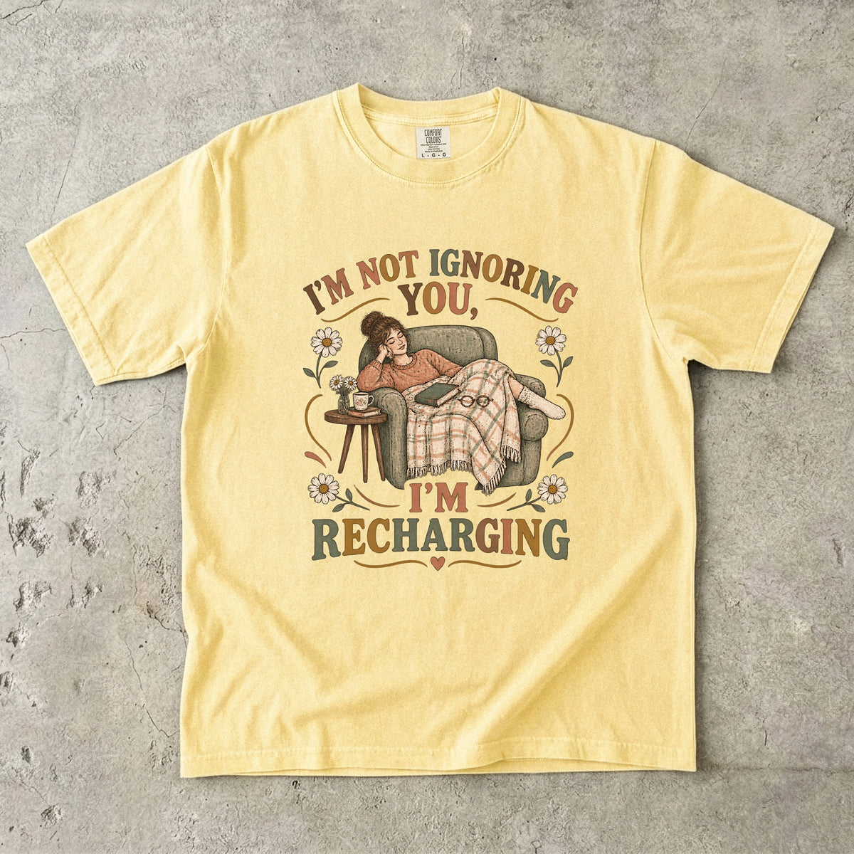 I’m Not Ignoring You I’m Recharging Shirt | Funny Introvert Tee