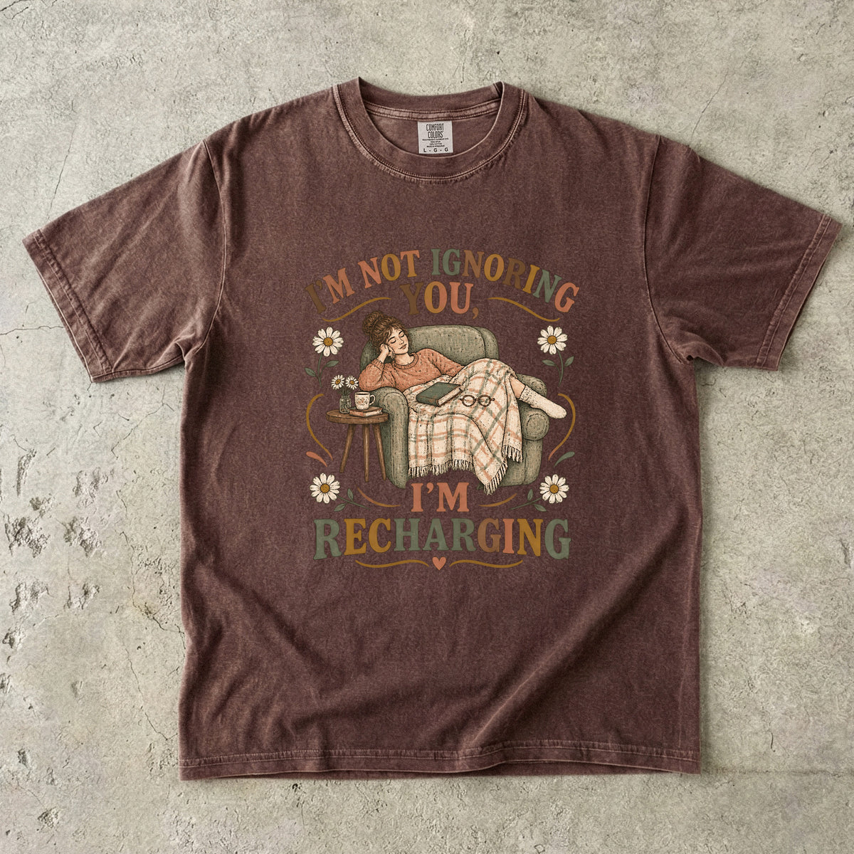 I’m Not Ignoring You I’m Recharging Shirt | Funny Introvert Tee