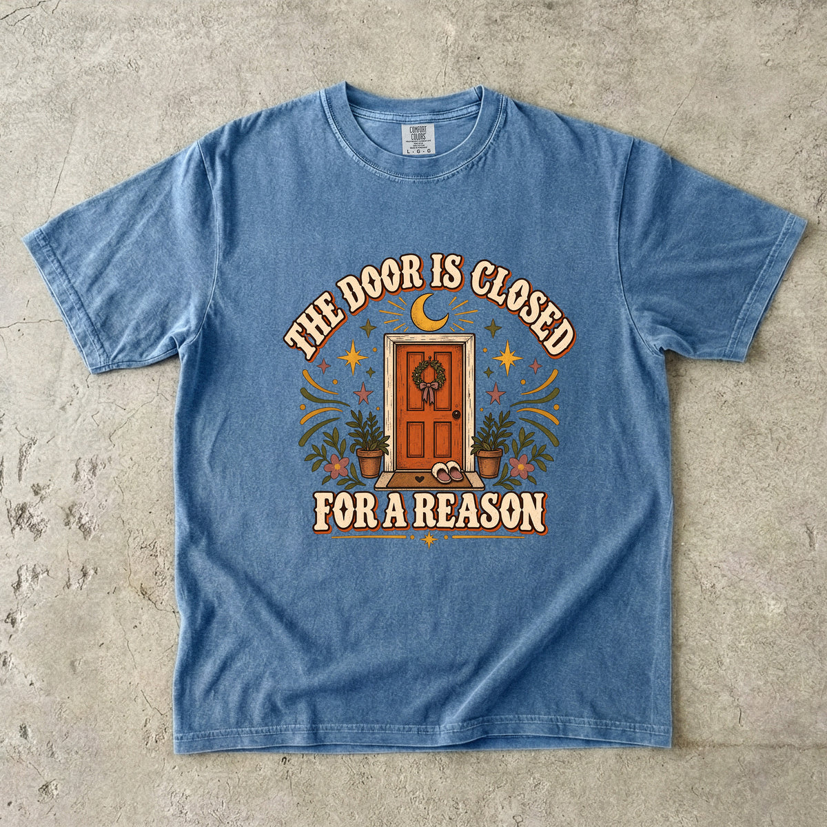 The Door Is Closed for a Reason Shirt | Boundary Humor Tee