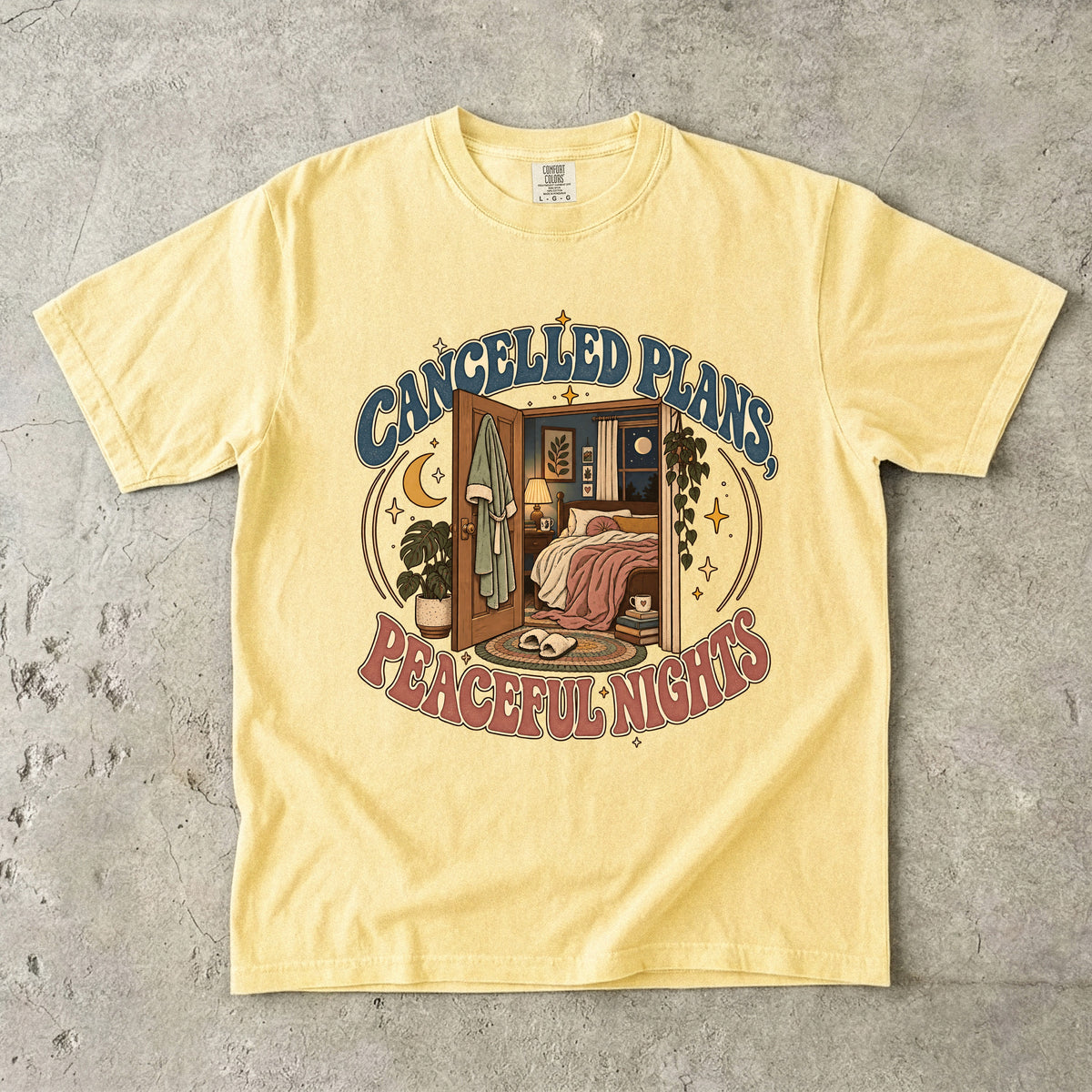 Cancelled Plans Peaceful Nights Shirt | Introvert Life Tee