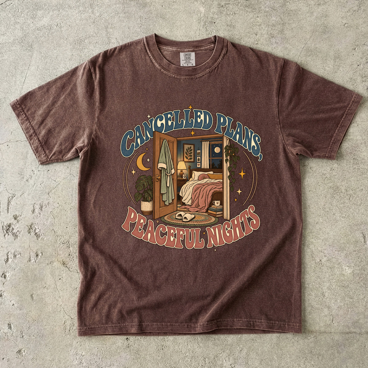 Cancelled Plans Peaceful Nights Shirt | Introvert Life Tee