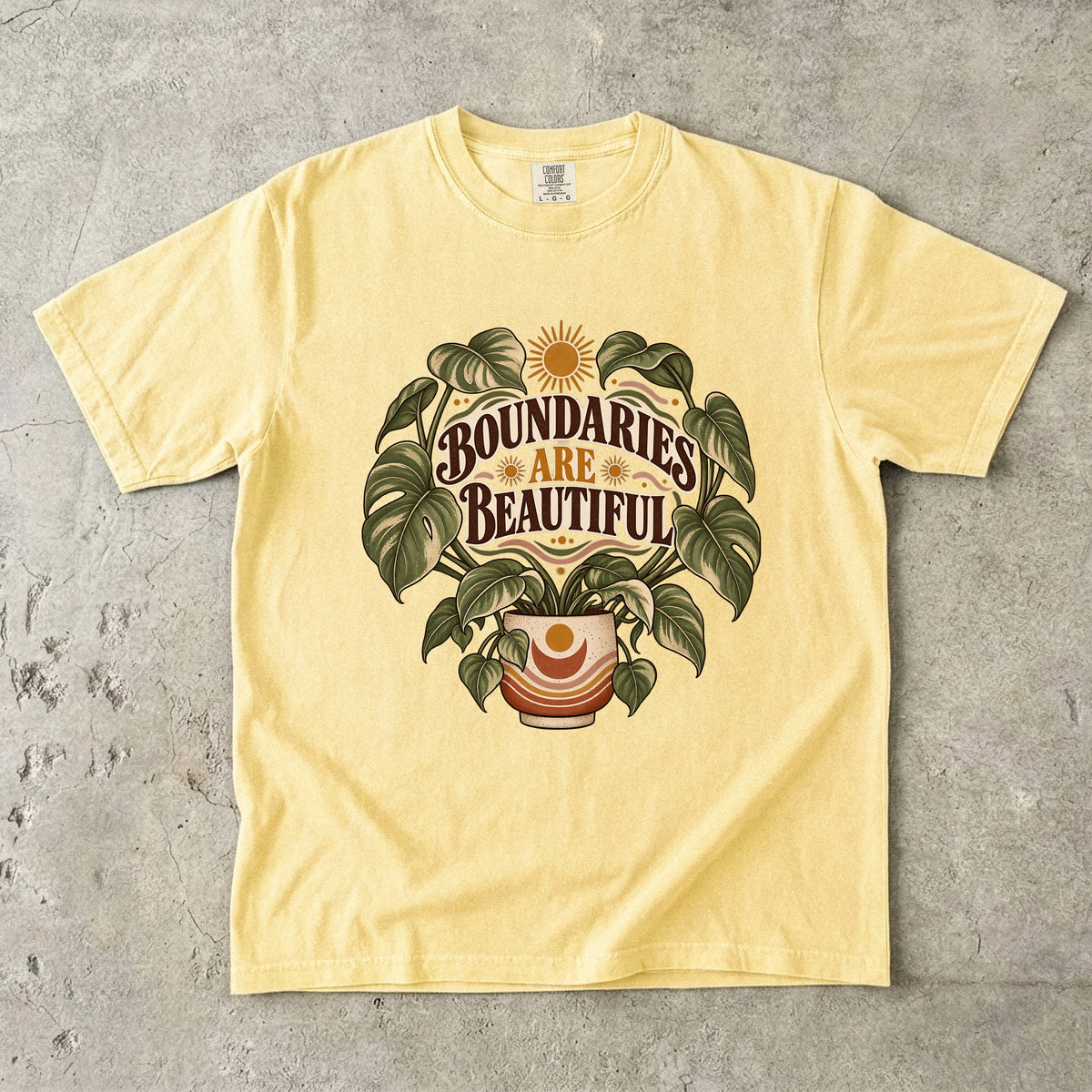 Boundaries Are Beautiful Shirt | Funny Self Care & Introvert Tee