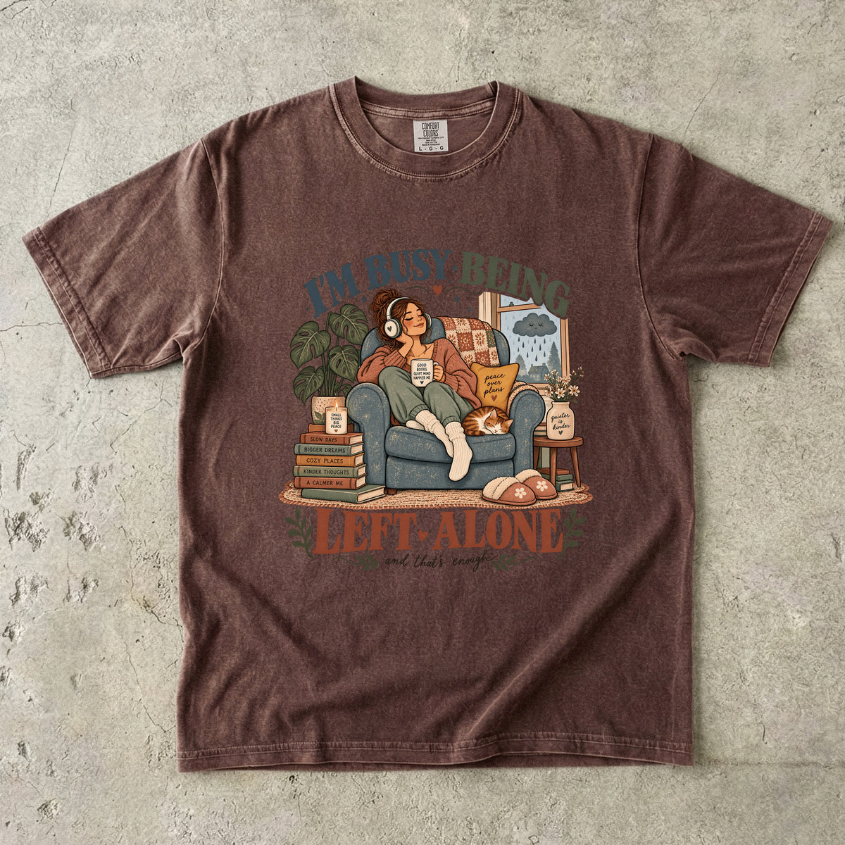 I’m Busy Being Left Alone Shirt | Funny Introvert Women’s Tee