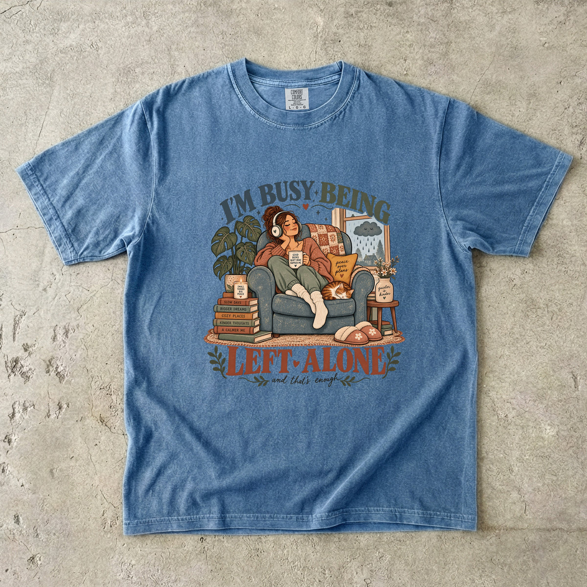 I’m Busy Being Left Alone Shirt | Funny Introvert Women’s Tee