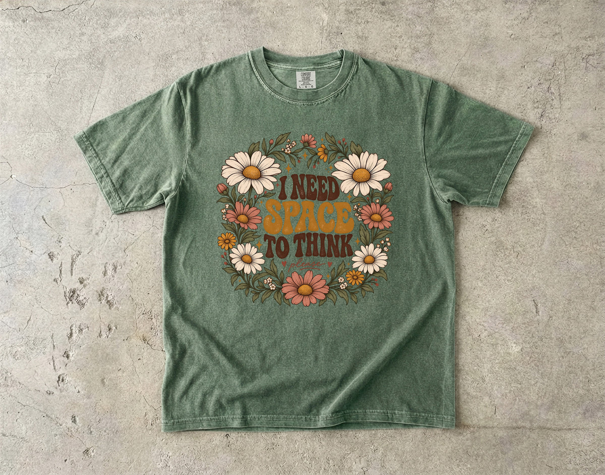 I Need Space to Think Shirt | Introvert Boundaries Tee