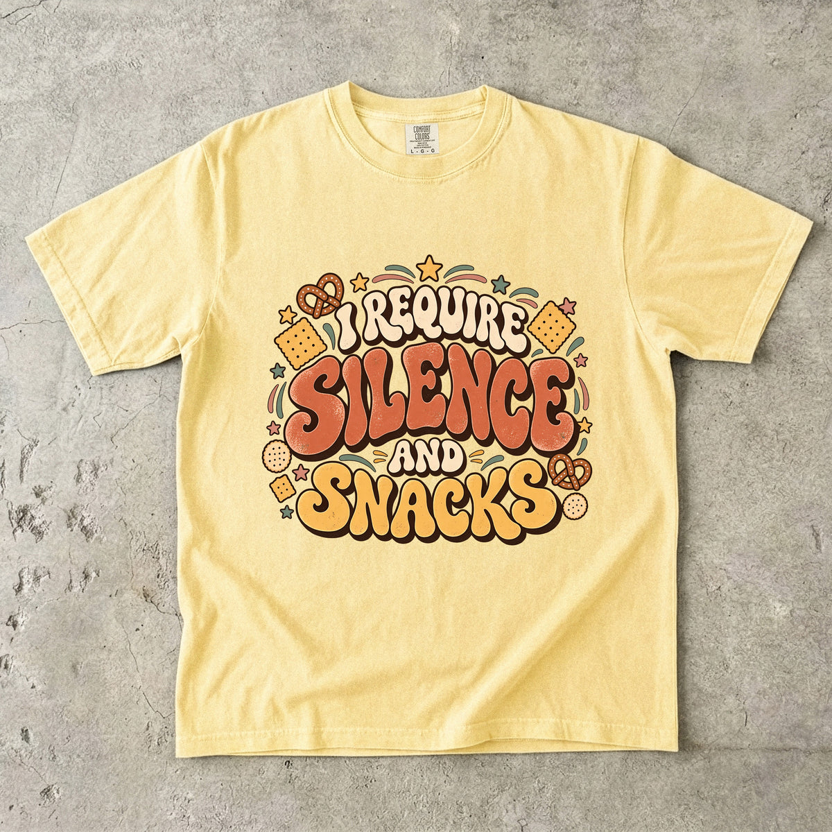 I Require Silence and Snacks Shirt | Funny Introvert Tee