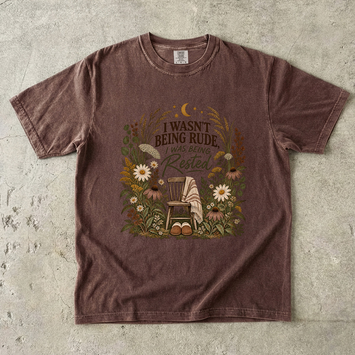 I Wasn’t Being Rude I Was Being Rested Shirt | Introvert Humor Tee