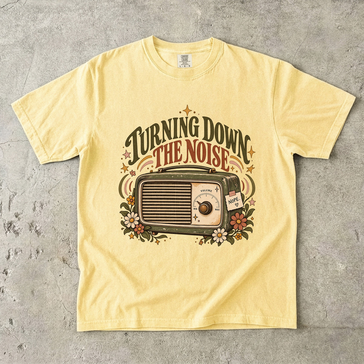 Turning Down the Noise Shirt | Introvert Life & Quiet Living Tee
