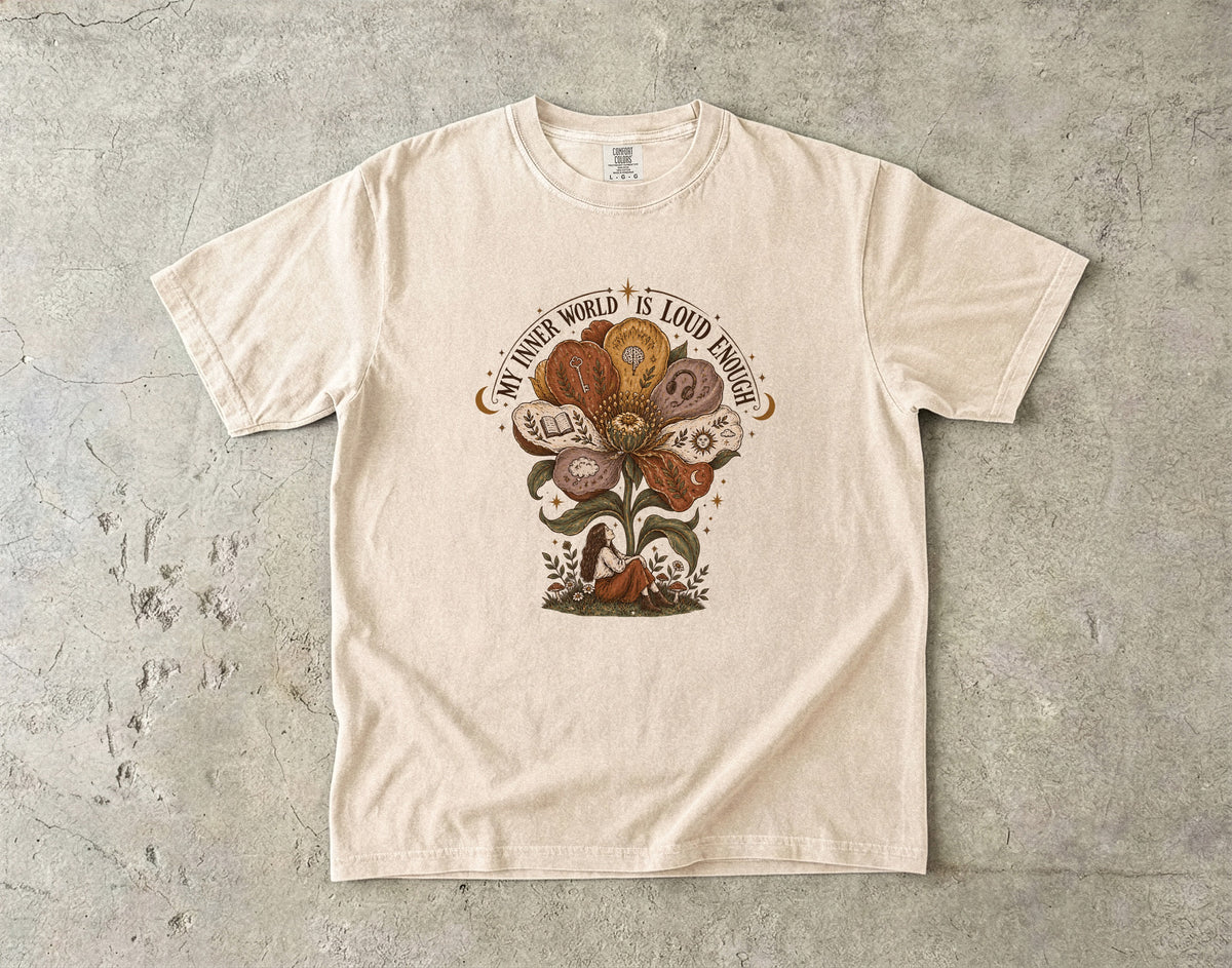 My Inner World Is Loud Enough Shirt | Introvert Women’s Tee