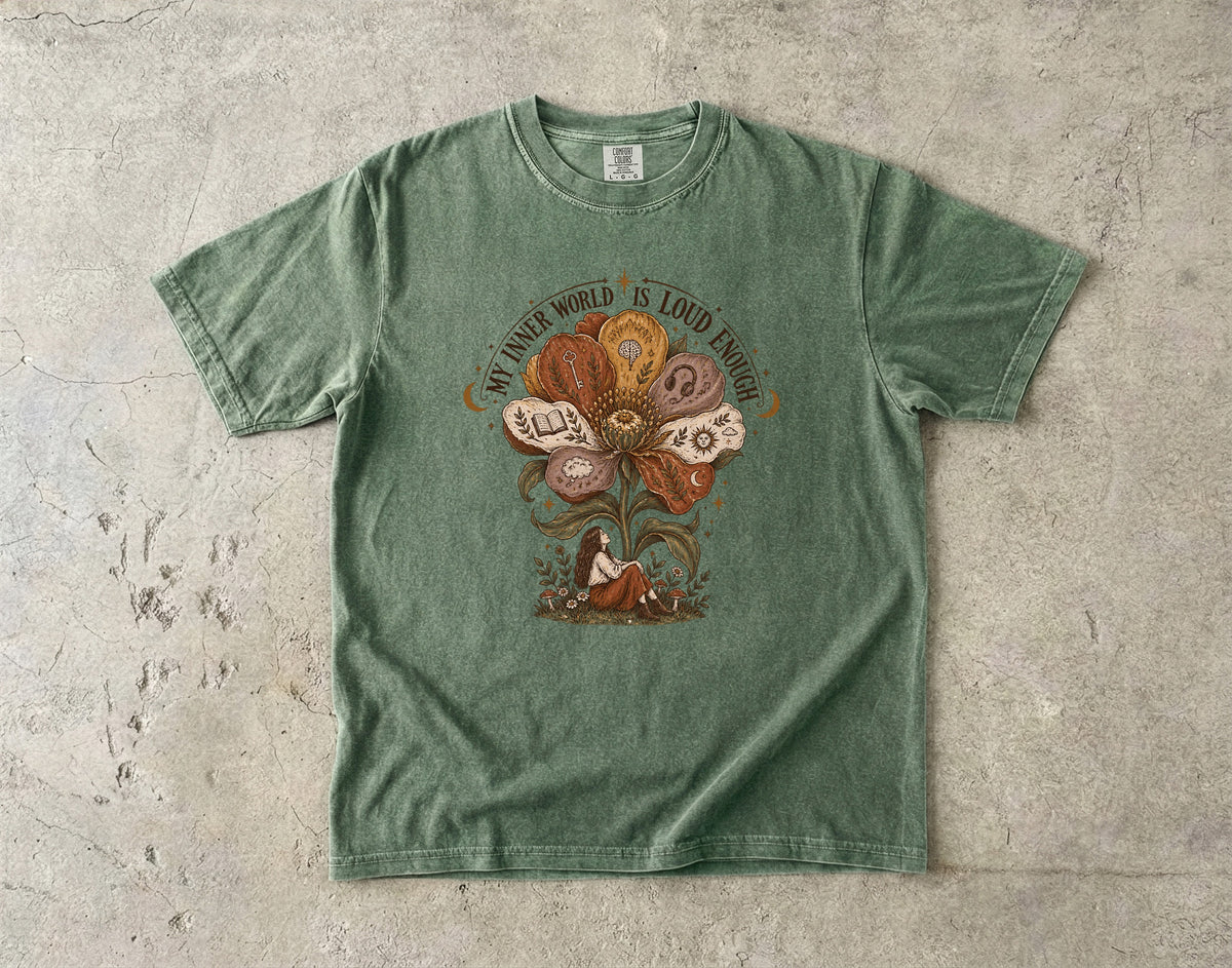 My Inner World Is Loud Enough Shirt | Introvert Women’s Tee