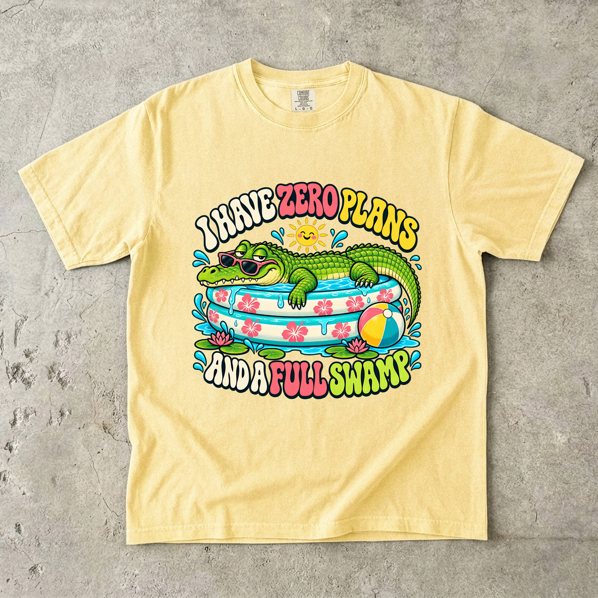 I Have Zero Plans and a Full Swamp Shirt | Funny Alligator Tee